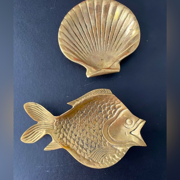 Brass Antique Ashtrays - Picture 1 of 1